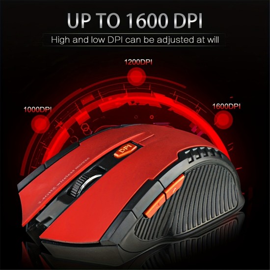 Mini 2.4GHz Wireless Mouse With USB Receiver Gamer 1600DPI Mice For Computer PC Laptop Computer Mice Gaming Laser Optical