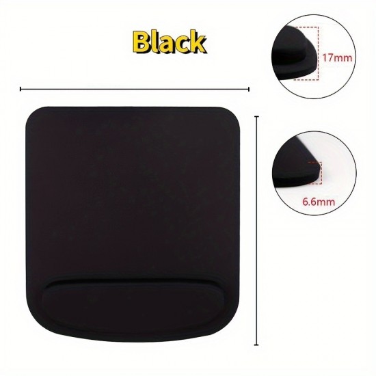 1 Multicolor PC Mouse Pad Support With Hand Rest Esport Mousepad Solid Color Mice Mat Comfortable Mouse Pad Gift For Birthday/Valentines/Easter/Boy/Girlfriends