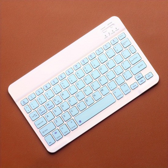 Portable Mini Wireless 10 Inch Keyboard Suitable For IPad, IPad Pro, IPad Mini, IPad Air, Rechargeable Ultra-thin Wireless Keyboard Suitable For IPhone/Samsung Tablet Smartphone For IOS/Android Windows