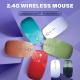 2.4GHz Wireless Mouse 1600 Three-speed DPI Adjustable USB Optical Computer Mouse 2.4G Receiver Ultra-Thin Mouse Suitable For MacBook Pro/MacBook Air/Mac/iPad/IPhone Tablet Phone For Windows Android Portable Mute Button