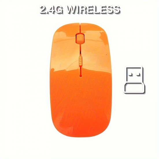 2.4GHz Wireless Mouse 1600 Three-speed DPI Adjustable USB Optical Computer Mouse 2.4G Receiver Ultra-Thin Mouse Suitable For MacBook Pro/MacBook Air/Mac/iPad/IPhone Tablet Phone For Windows Android Portable Mute Button