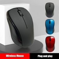 1pc 2.4GHz wireless mouse optical mouse game console with USB receiver game mouse for computer, office, PC, laptop accessories