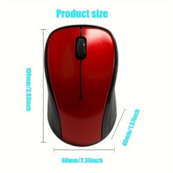 1pc 2.4GHz wireless mouse optical mouse game console with USB receiver game mouse for computer, office, PC, laptop accessories