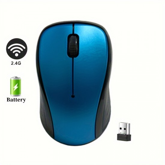 1pc 2.4GHz wireless mouse optical mouse game console with USB receiver game mouse for computer, office, PC, laptop accessories