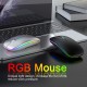 Rechargeable Wireless Mouse Computer Mouse Ergonomic Usb Mouse Silent Mouse With Backlight RGB Mice For Laptop PC