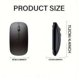 Rechargeable 5.2 BT Wireless Mouse - Compatible with Macbook Air, Xiaomi Pro Mouse, Matebook Laptop, IPad Tablet, MatePad