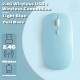 Plain Color Rechargeable Wireless Mouse 1600 DPI USB Suitable For MacBook Pro/Air Laptop Desktop Computer Suitable For Mac/iPad/iPhone Tablet Mobile Phone, For Windows/Android, Portable Silent 2.4G Dual Modes Mouse