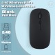 Plain Color Rechargeable Wireless Mouse 1600 DPI USB Suitable For MacBook Pro/Air Laptop Desktop Computer Suitable For Mac/iPad/iPhone Tablet Mobile Phone, For Windows/Android, Portable Silent 2.4G Dual Modes Mouse