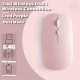 Plain Color Rechargeable Wireless Mouse 1600 DPI USB Suitable For MacBook Pro/Air Laptop Desktop Computer Suitable For Mac/iPad/iPhone Tablet Mobile Phone, For Windows/Android, Portable Silent 2.4G Dual Modes Mouse