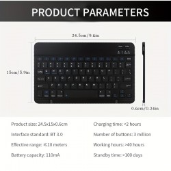 Wireless Keyboard And Mouse Set, Mini Portable, Mute Keyboard Charging, Suitable For IPad, Tablet, Laptop, Office Computer Keyboard