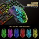 Wired Gaming Keyboard and Mouse Headset Combo,Rainbow LED Backlit Wired Keyboard,Over Ear Headphone with Mic,Rainbow Backlit Gaming Mice,Mouse Pad,for PC,Laptop,Mac,PS4,Xbox(Black)