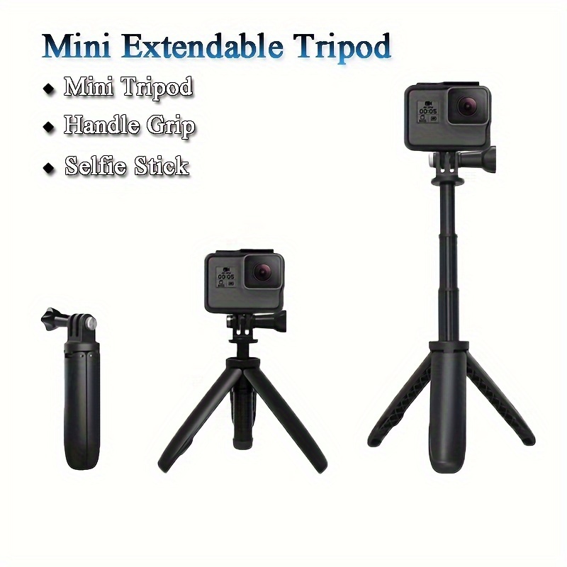 tripod mount selfie stick extendable monopod for gopro hero axnen sjcam xiaomi yi action camera mini handheld portable monopod details 0