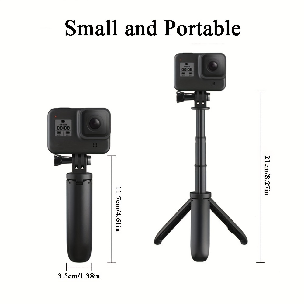 tripod mount selfie stick extendable monopod for gopro hero axnen sjcam xiaomi yi action camera mini handheld portable monopod details 3