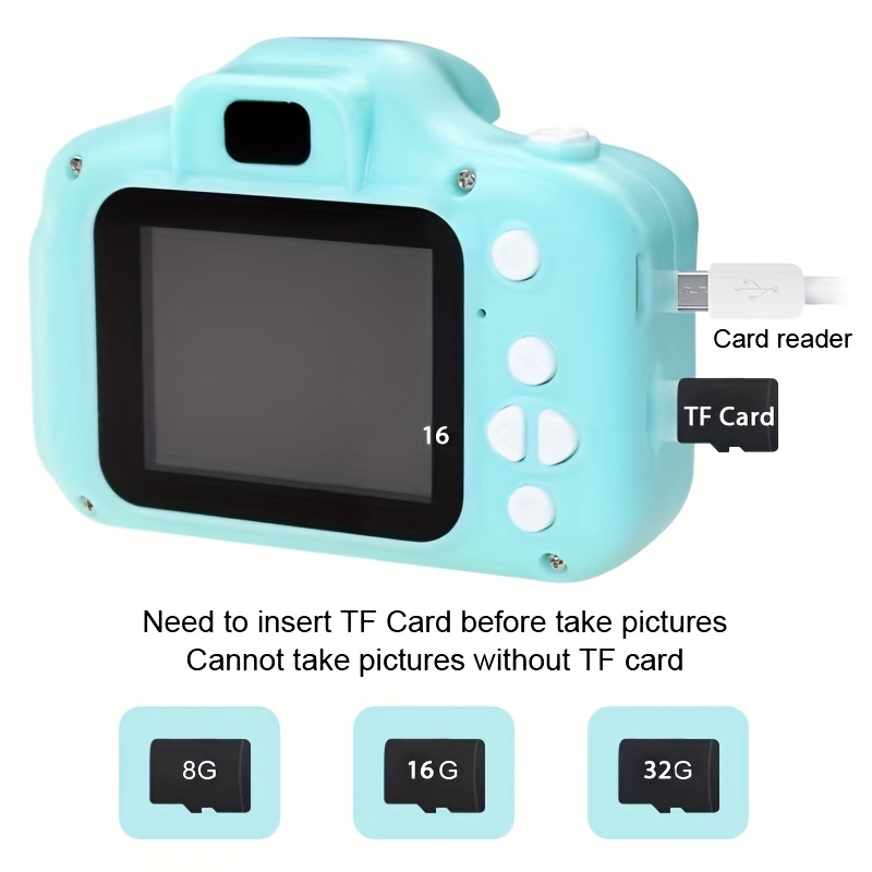 1pc digital camera hd cartoon can take photos camera toys birthday gift box built in lithium battery 300mah fully charged can take about 60 minutes thansgiving christmas new year gift details 5