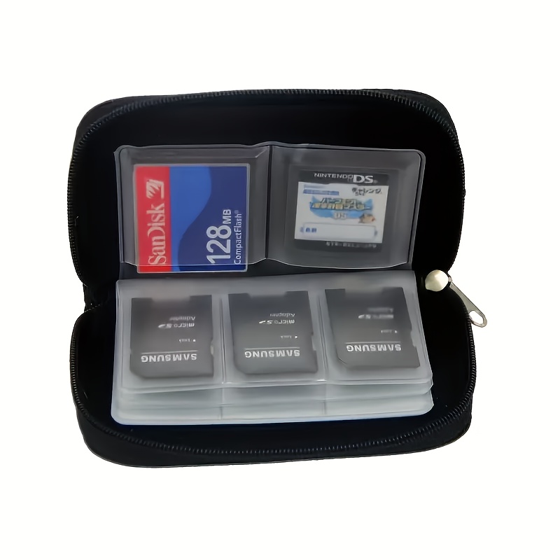 1pc portable multi function pvc camera card storage bag safely storage for cf sd and switch memory cards keep your memory cards organized portable memory card storage bag with 18 sd card slots and 4 cf card slots details 1