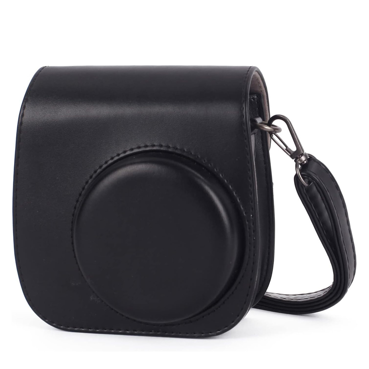 for instant mini 12 camera protective case compatible with instax mini 12 11 pu faux leather bag with pocket and adjustable shoulder strap details 8