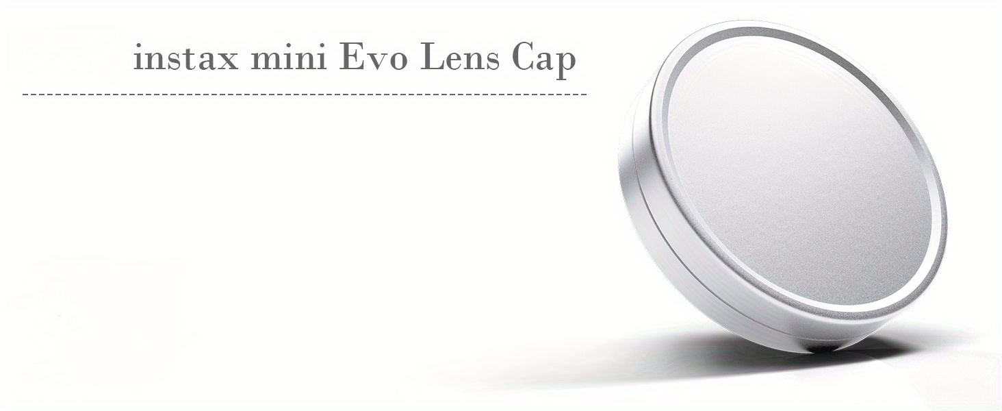 lens cap for fujifilm instax mini evo for fuji mini accessories for fuji instax mini evo lens cover anti scratches aluminum mini evo lens cap with flocking internal details 2