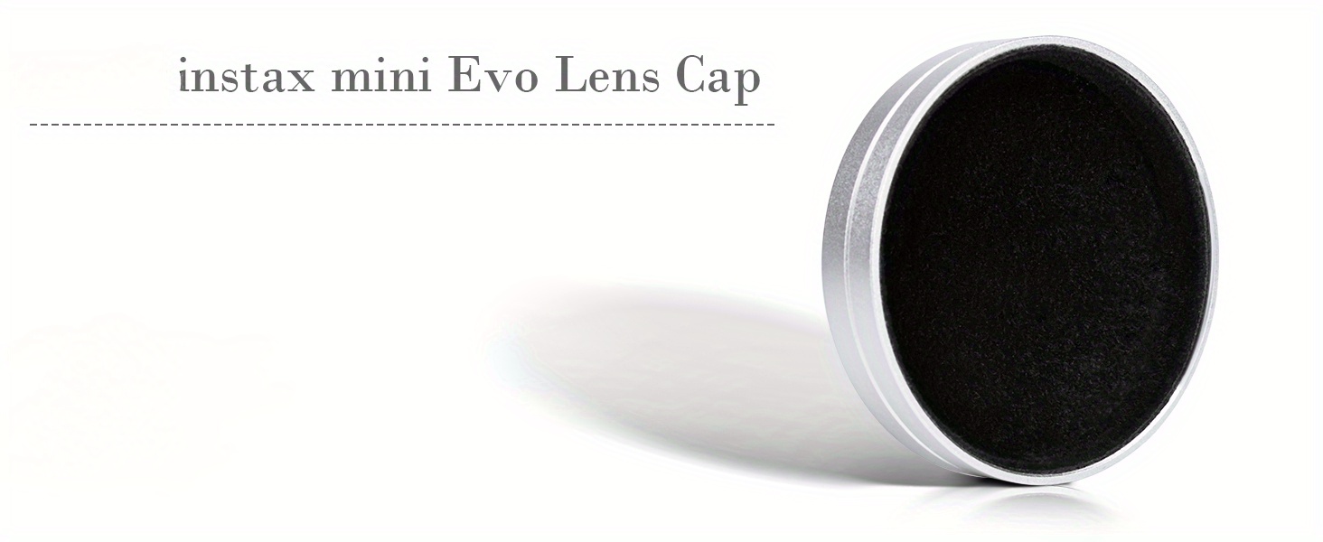 lens cap for fujifilm instax mini evo for fuji mini accessories for fuji instax mini evo lens cover anti scratches aluminum mini evo lens cap with flocking internal details 3