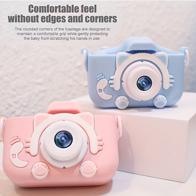 camera cartoon digital mini fun camera high definition dual camera toy gift details 0