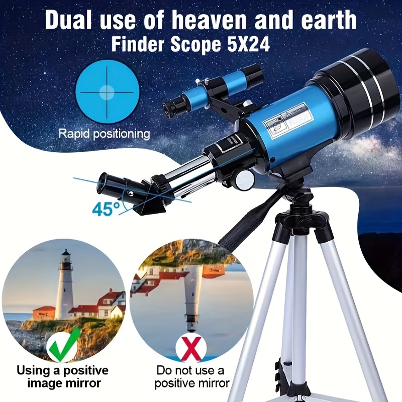 professional f30070 astronomical telescope 150x zoom high resolution high power portable night vision deep space starmoon cosmic eyepiece 20mm objective 70mm magnification 150x details 3