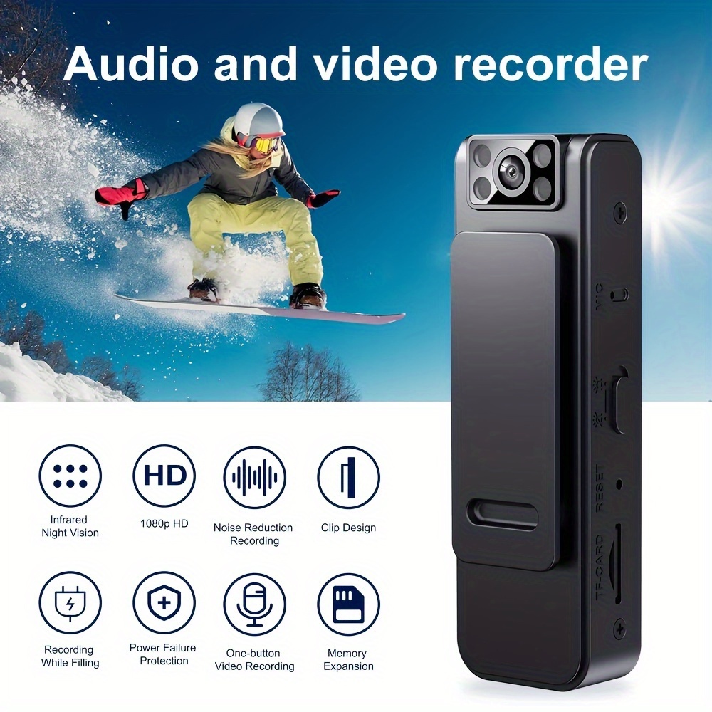 HD Portable Long Time Recording Body Worn Audio Video Pocket Pen Meeting Camera, Recorder With Microphone details 0