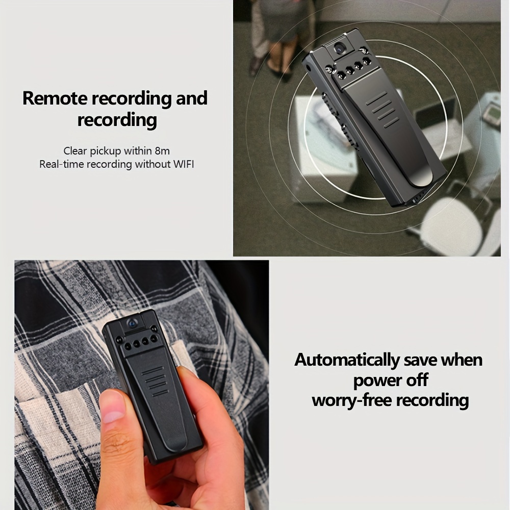 HD Portable Long Time Recording Body Worn Audio Video Pocket Pen Meeting Camera, Recorder With Microphone details 3