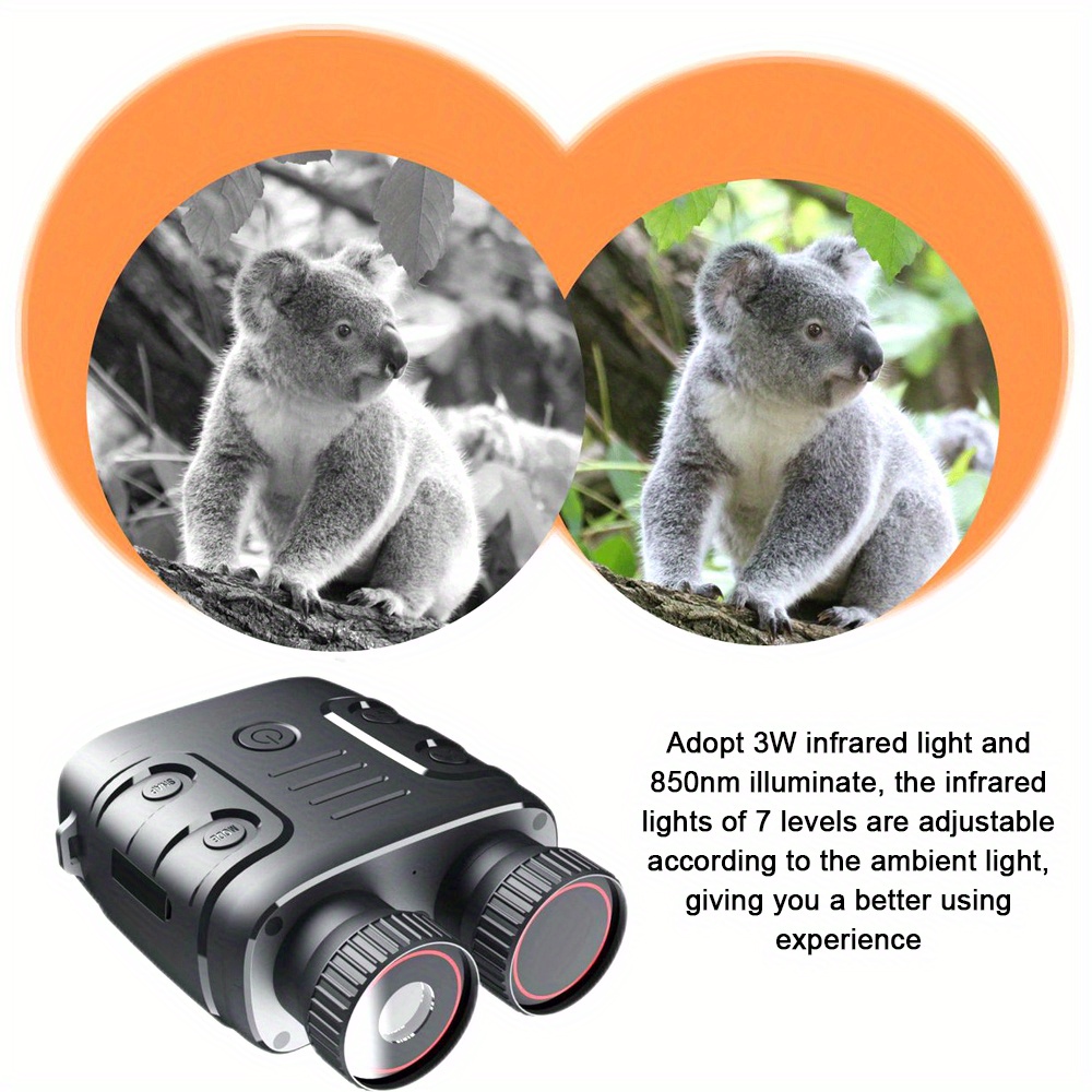 1080p binocular infrared night visions device 5x binocular day night use photo video taking digital zoom for hunting boating battery powered included 2000mah thansgiving christmas new year gift details 9