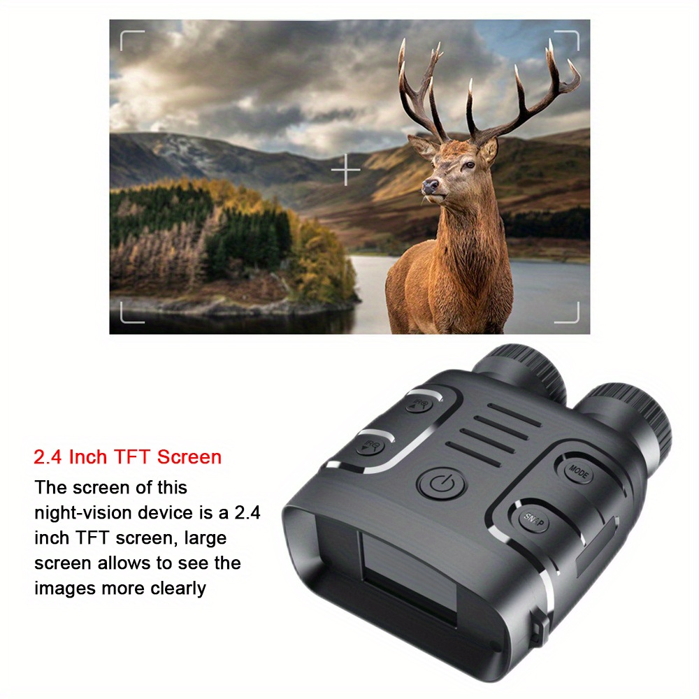 1080p binocular infrared night visions device 5x binocular day night use photo video taking digital zoom for hunting boating battery powered included 2000mah thansgiving christmas new year gift details 10