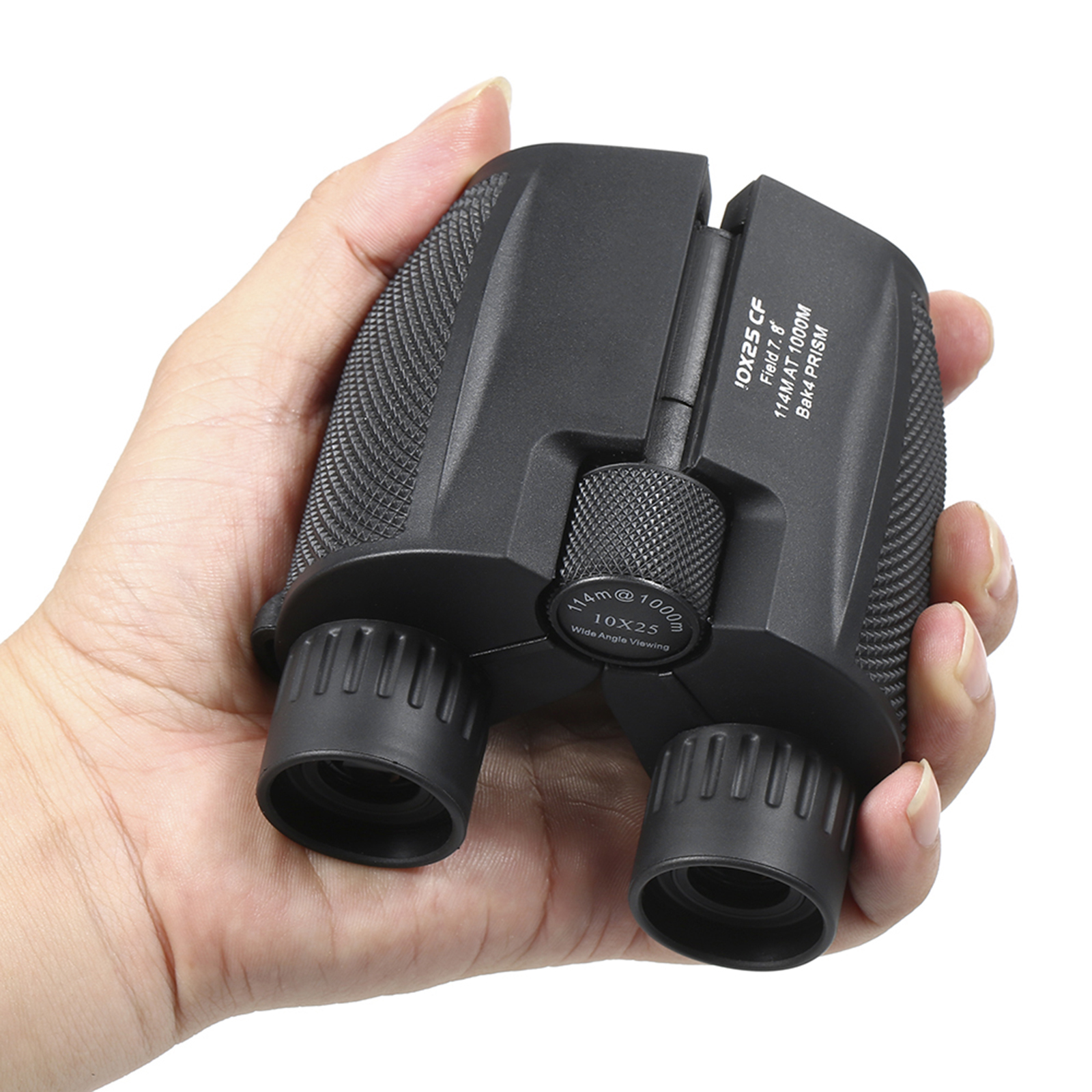 professional binoculars 10x25 bak4 prism high powered binocular portable hunting telescope scope monocular luneta details 11