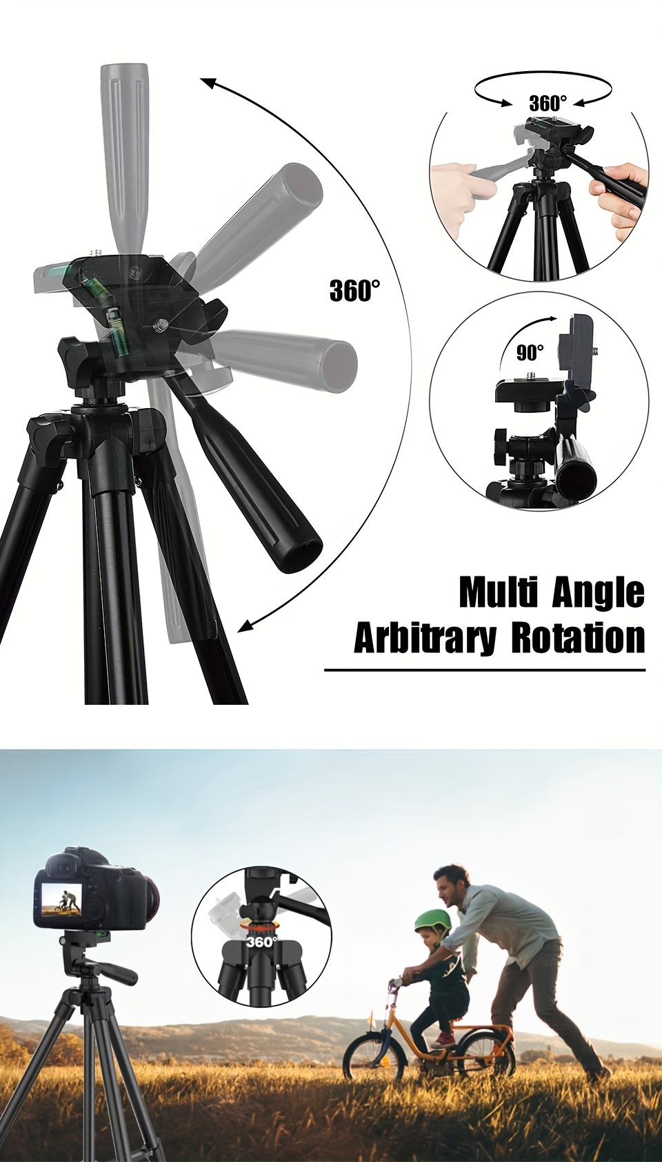 vloging dslr flexible tripod extendable travel lightweight stand remote control for vlog mobile cell phone mount camera gopro live details 0