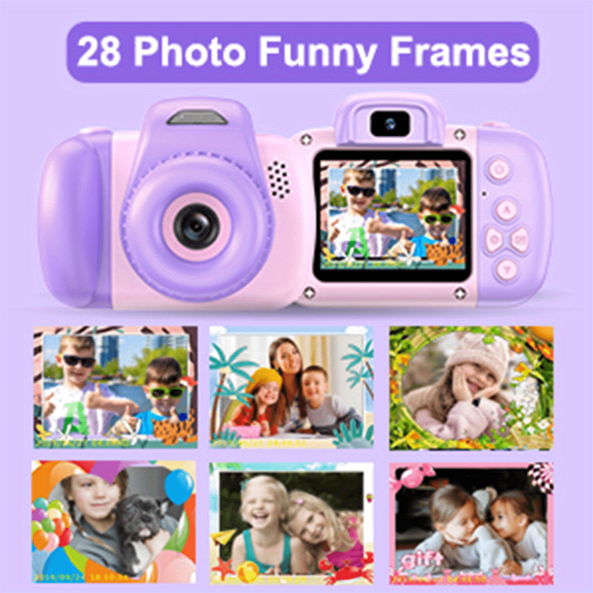 mini kids camera toys for 3 4 5 6 7 8 year old girls boys toddler children digital video camcorder camera best chritmas birthday festival gift for kids 32g sd card included details 3