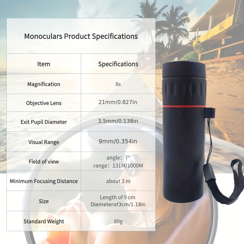 hd high powered 2000x25 monocular telescope outdoor portable monocular 12x hd magnification monocular 3 6 inch high power telescope perfect photo gift details 5