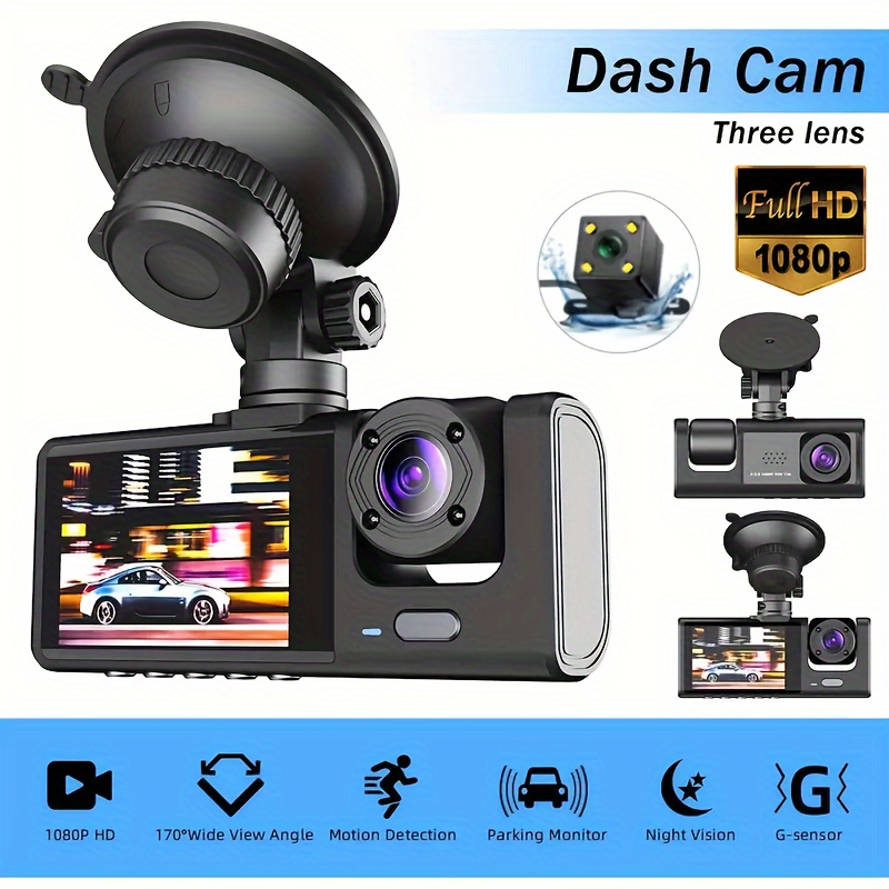 1080p camera dash cam w ir night vision loop recording 2 ips screen details 0