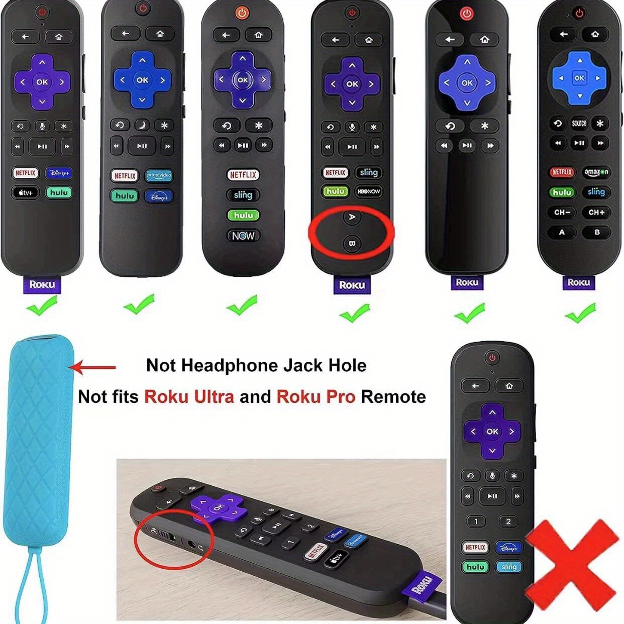 remote cover for roku tv remote control battery cover for tcl hisense roku tv steaming stick 4k 4k roku voice remote details 1