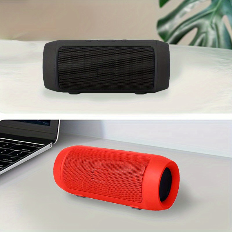 portable wireless speaker with 1200mah hd call plug in card and mini computer subwoofer perfect for outdoor lawn audio details 0