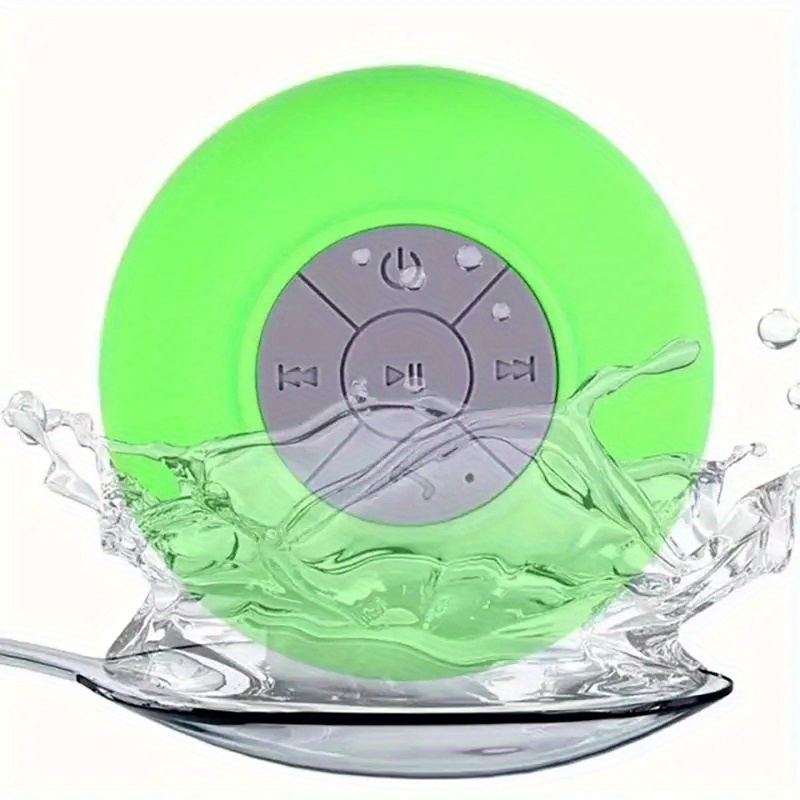 ipx4 waterproof portable wireless shower speaker perfect for bathroom car home bedroom 2 hours battery life suction cup a great gift details 7