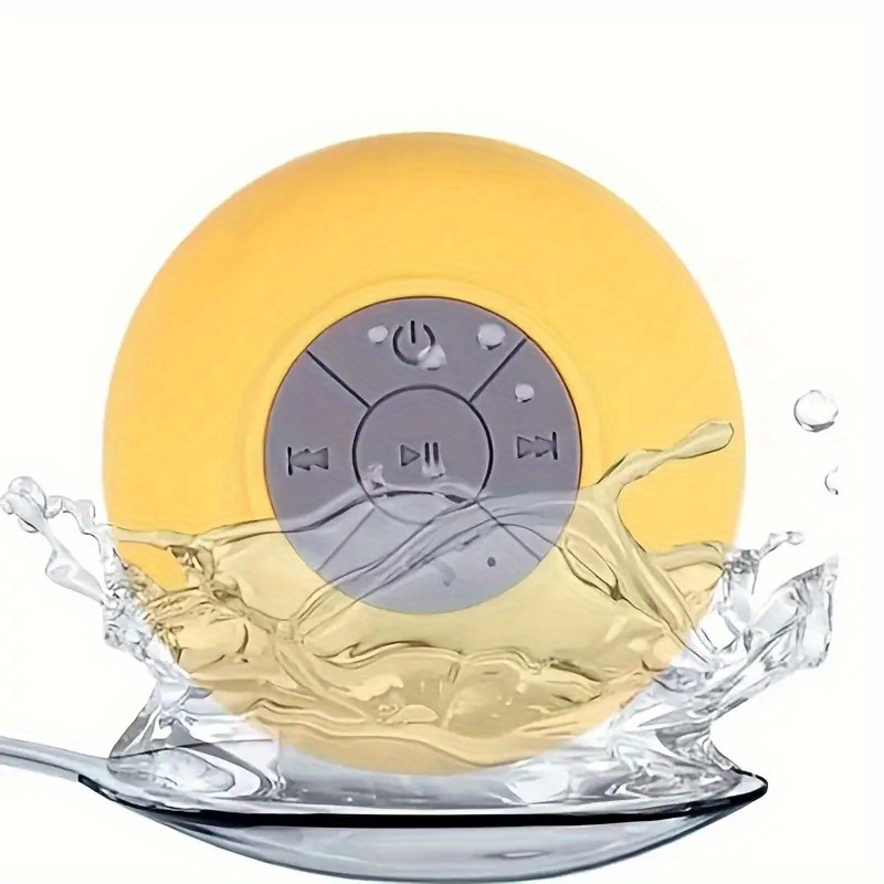 ipx4 waterproof portable wireless shower speaker perfect for bathroom car home bedroom 2 hours battery life suction cup a great gift details 8