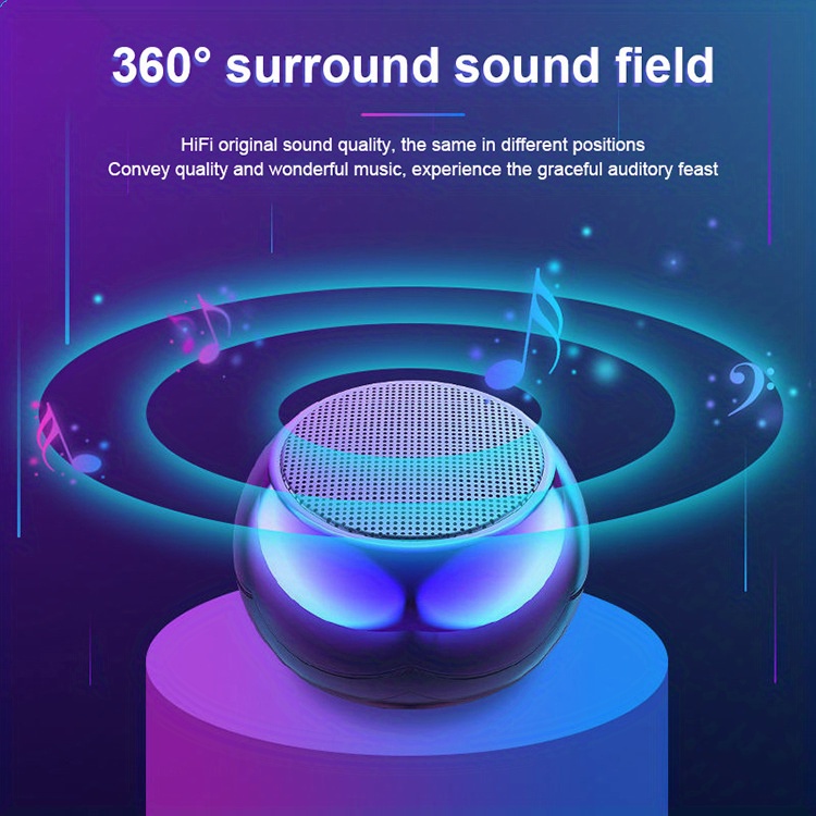 wireless speaker colorful stereo sound high volume outdoor portable home mini bass speaker details 5