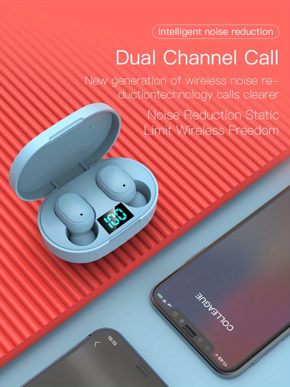 earphone tws wireless 5 3 earphone in ear earbuds digital display charging compartment binaural earphones details 7