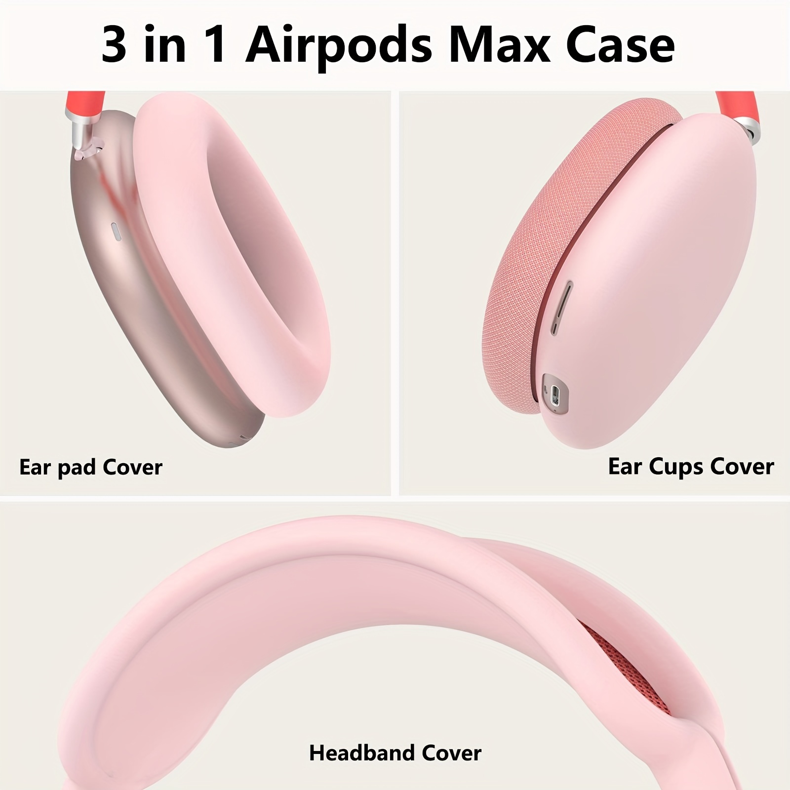 protective case, 3 in 1 protective case for airpods max details 1