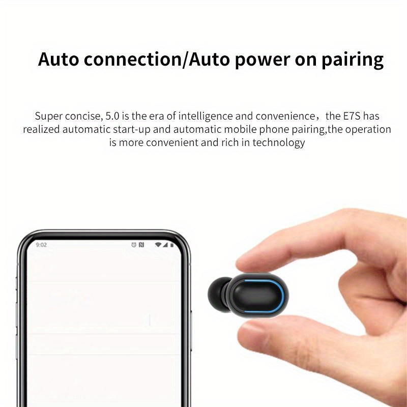 noise cancelling wireless earbuds with mic led display control for iphone xiaomi sport earphones details 15