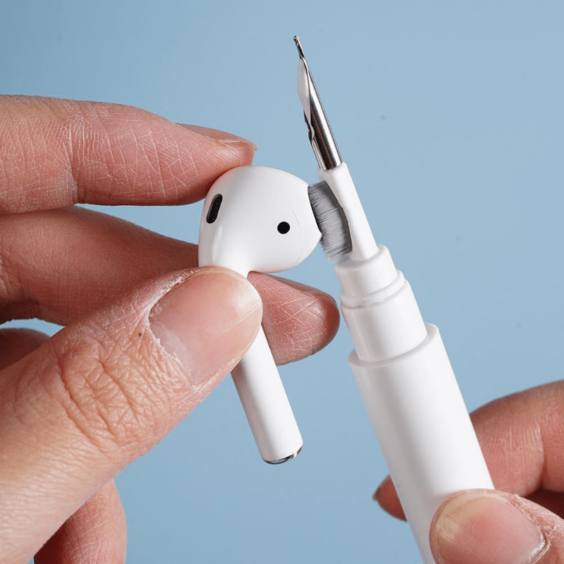 earbuds cleaning brush for air pods air pods pro 1 2 portable 3 in 1 wireless earphone case cleaning tools kit cleaning brush details 3