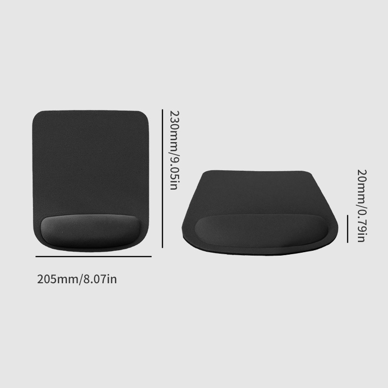 1pc wrist rest pad wrist guard mouse pad wrist pad for computer pc laptop office desk mat hand rest solid color wrist rest for gaming typing details 9