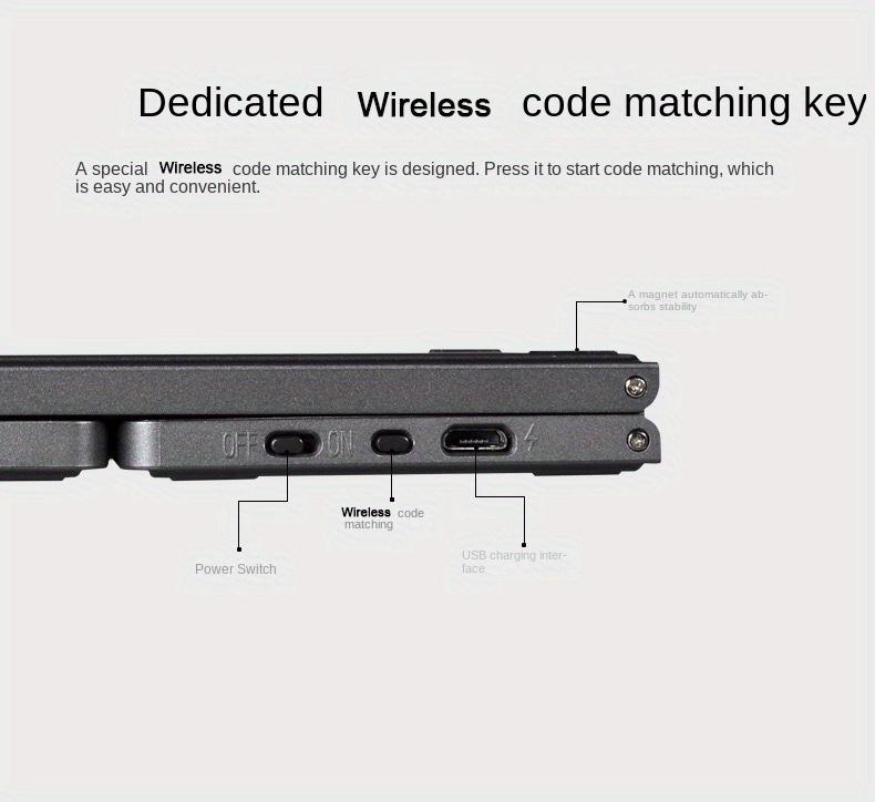 b033 wireless three fold keyboard computer office mute ultra thin portable keyboard three system details 5