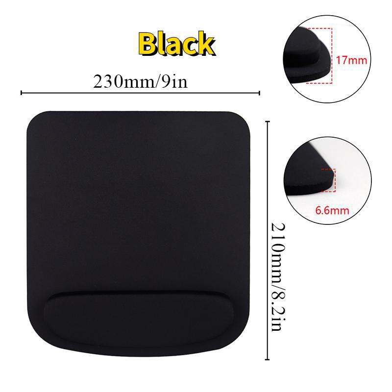 1 multicolor pc mouse pad support with hand rest esport mousepad solid color mice mat comfortable mouse pad gift for birthday valentines easter boy girlfriends details 2