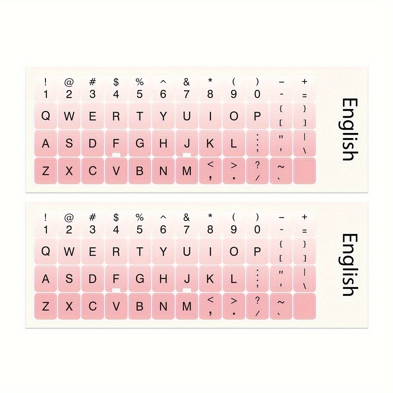 2pcs colorful universal keyboard stickers computer keyboard replacement decals keyboard letter stickers strong adhesive non falling details 1