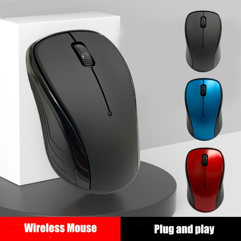 1pc 2.4GHz wireless mouse optical mouse game console with USB receiver game mouse for computer, office, PC, laptop accessories details 0