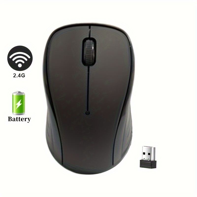 1pc 2.4GHz wireless mouse optical mouse game console with USB receiver game mouse for computer, office, PC, laptop accessories details 6