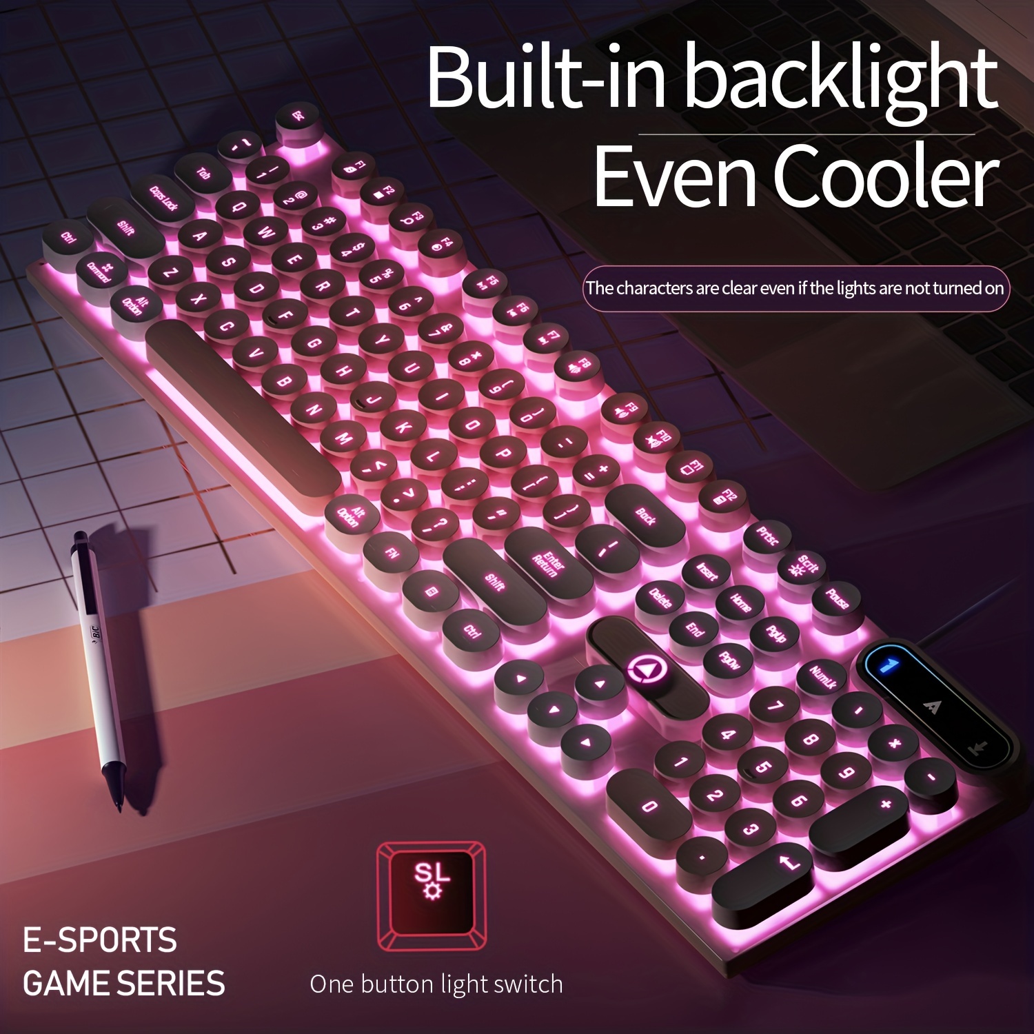 illuminate your pubg gameplay with this color matching e sports manipulator keyboard details 3