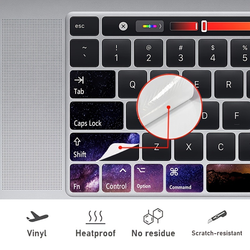 partial keyboard sticker suitable for apple computer macbook air details 1